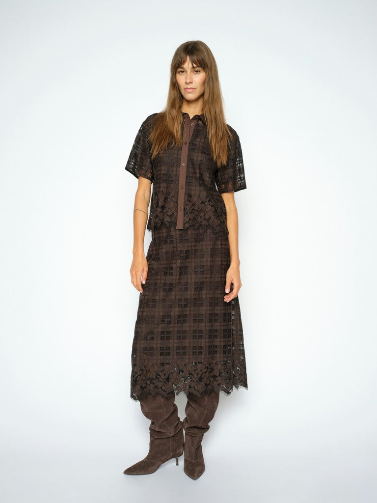 Mos Mosh, MMBia Checko Lace Skirt, Delicioso
