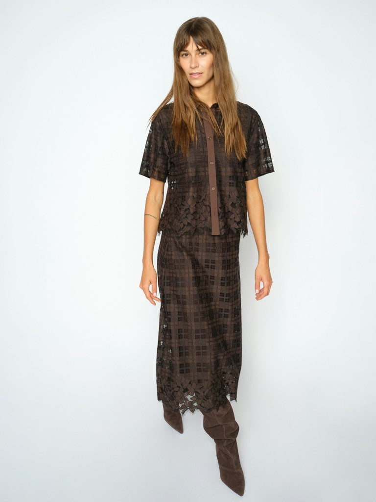 Mos Mosh, MMBia Checko Lace Skirt, Delicioso