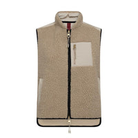 Mos Mosh, Rowe Eli Teddy Vest, Feather Grey