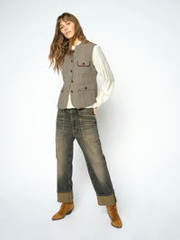 Mos Mosh, Abigail Utah Vest, Dark Camel