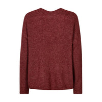 Mos Mosh Thora V-Neck Knit, Russet Brown