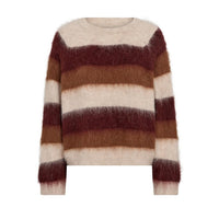 Mos Mosh Suvi Stripe Knit – Russet Brown