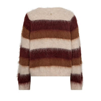 Mos Mosh Suvi Stripe Knit – Russet Brown