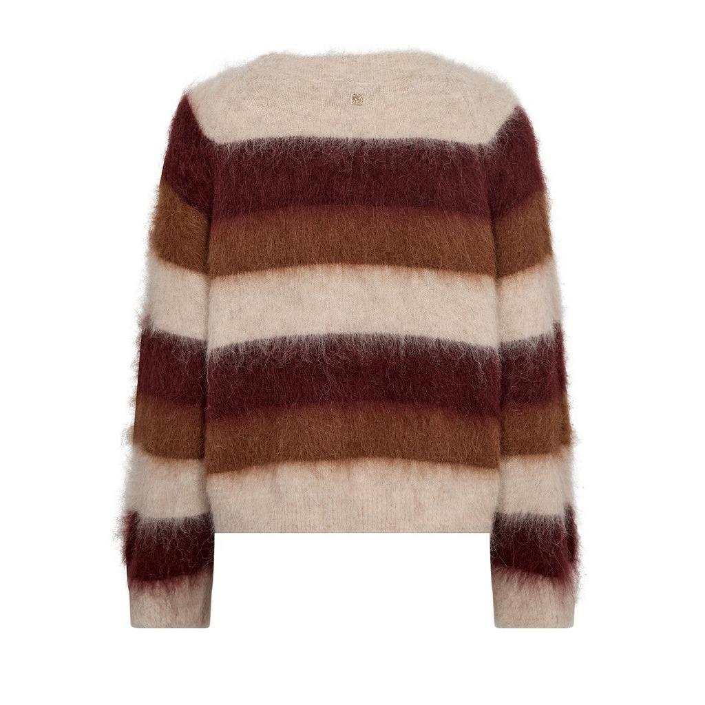 Mos Mosh Suvi Stripe Knit – Russet Brown