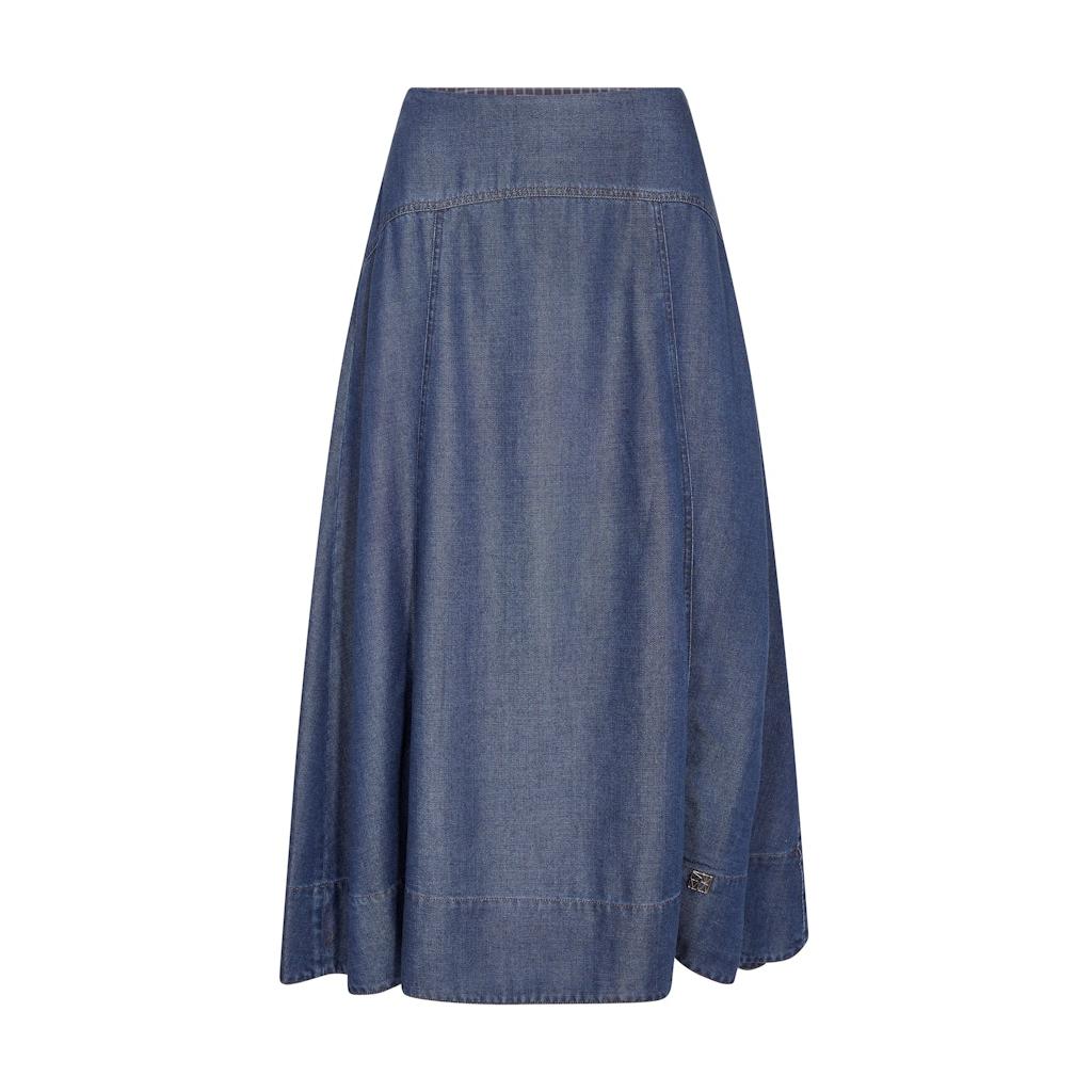 Mos Mosh, Aurora Lio Skirt, Dark Blue-Mos Mosh-Minlillebutik.dk