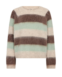 Mos Mosh, MMSuvi Stripe Knit, Frosty Green