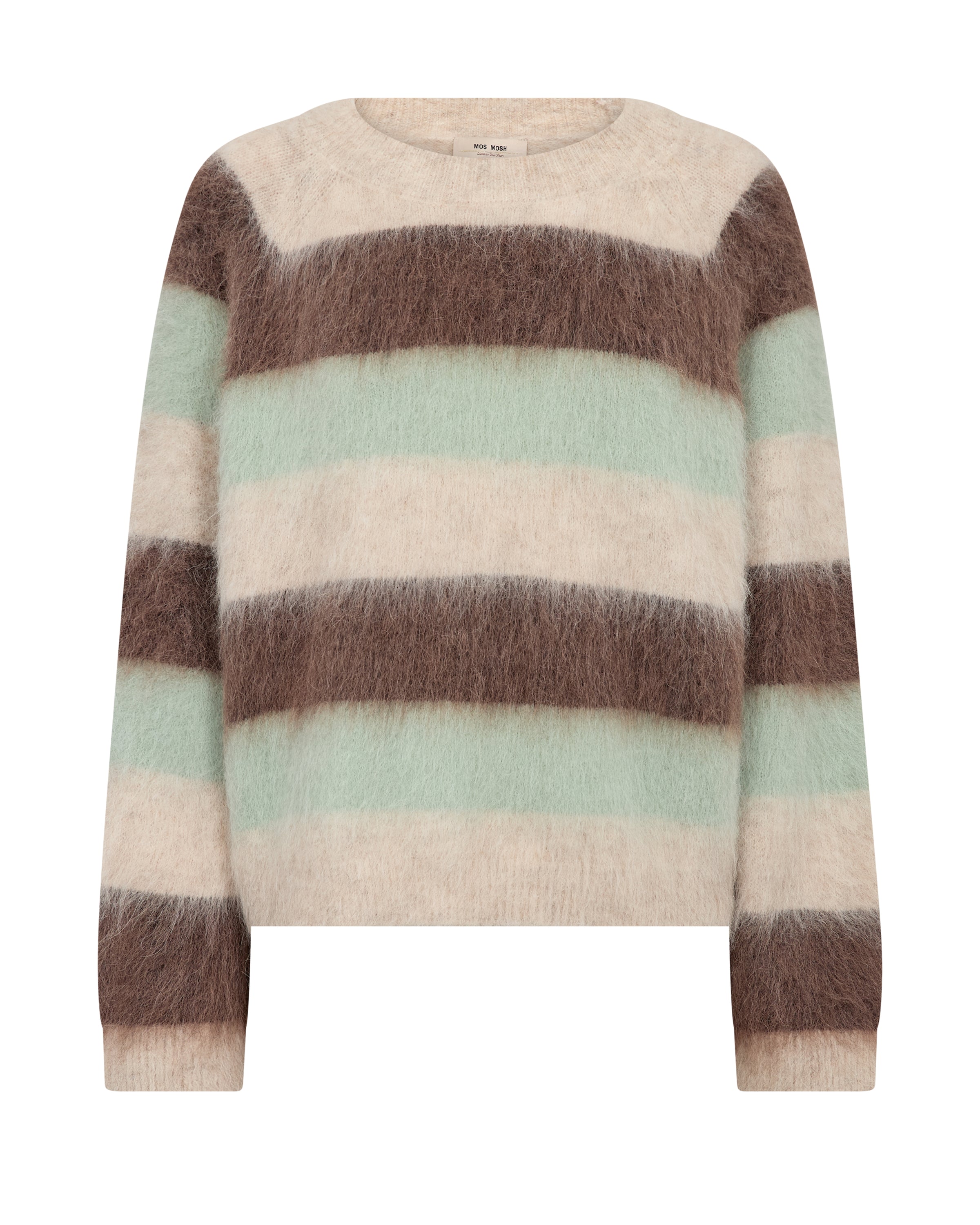 Mos Mosh, MMSuvi Stripe Knit, Frosty Green