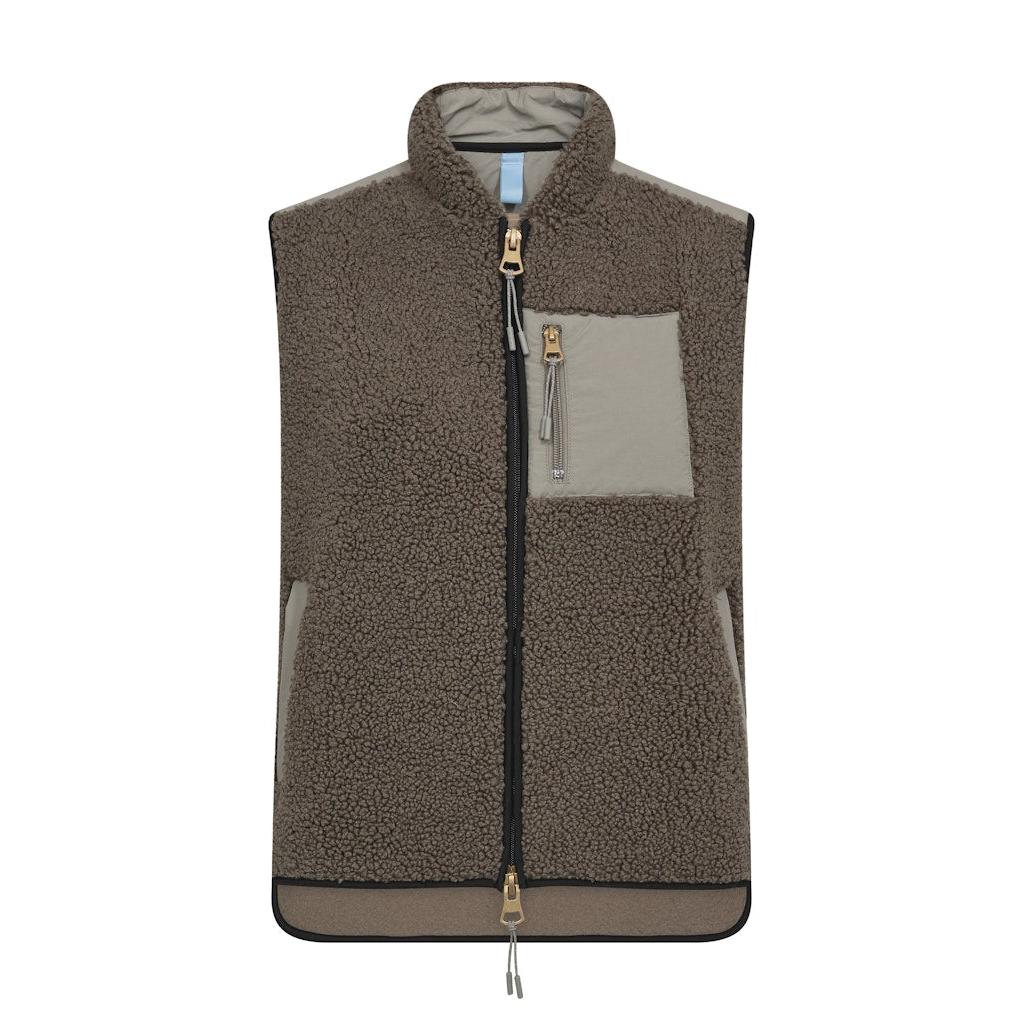 Mos Mosh, Rowe Eli Teddy Vest, Dusty Olive