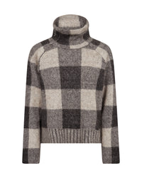 Mos Mosh, MMMaija Check Knit, Black