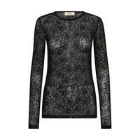 Mos Mosh, MMRose Mesh Blouse, Black