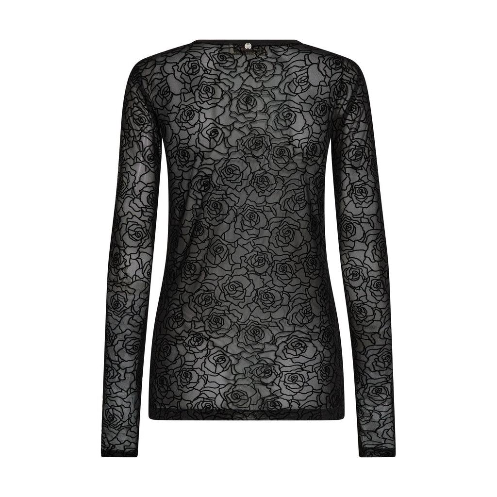 Mos Mosh, MMRose Mesh Blouse, Black