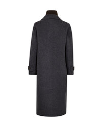Mos Mosh, Alva Loisa Mock Neck Coat, Antracite