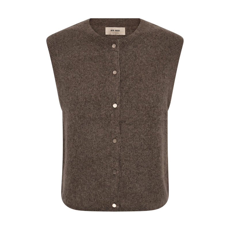 Mos Mosh, Almine Thora Knit Vest, Falcon-Mos Mosh-Minlillebutik.dk