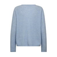 Mos Mosh, MMAlmine Knit Cardigan, Cashmere Blue-Mos Mosh-Minlillebutik.dk