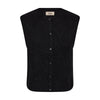 Mos Mosh, Almine Thora Knit Vest, Black-Mos Mosh-Minlillebutik.dk
