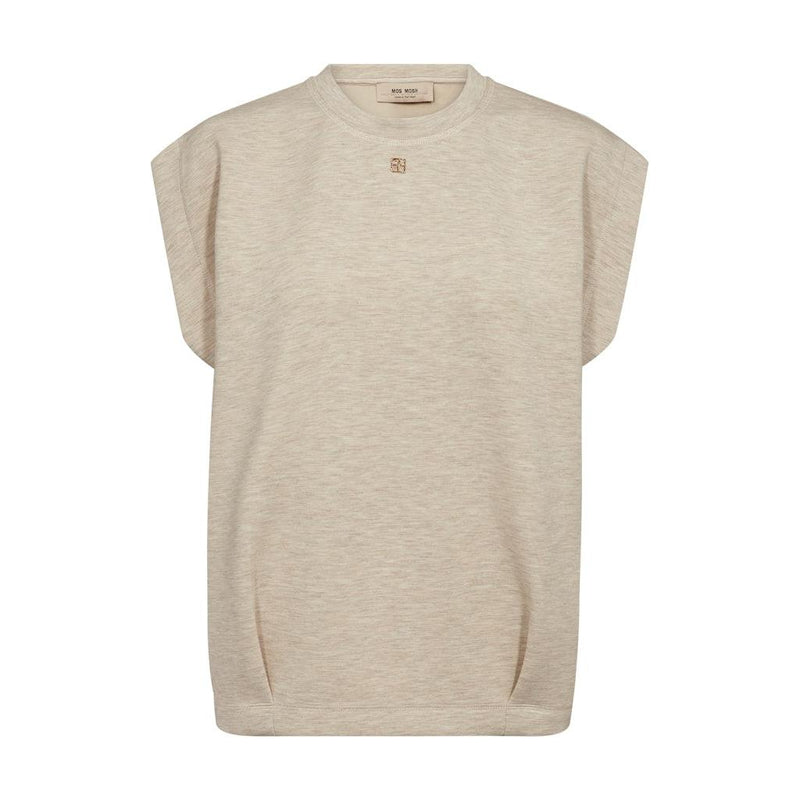 Mos Mosh, Namara O-SL Sweatshirt, Sesame-Mos Mosh-Minlillebutik.dk