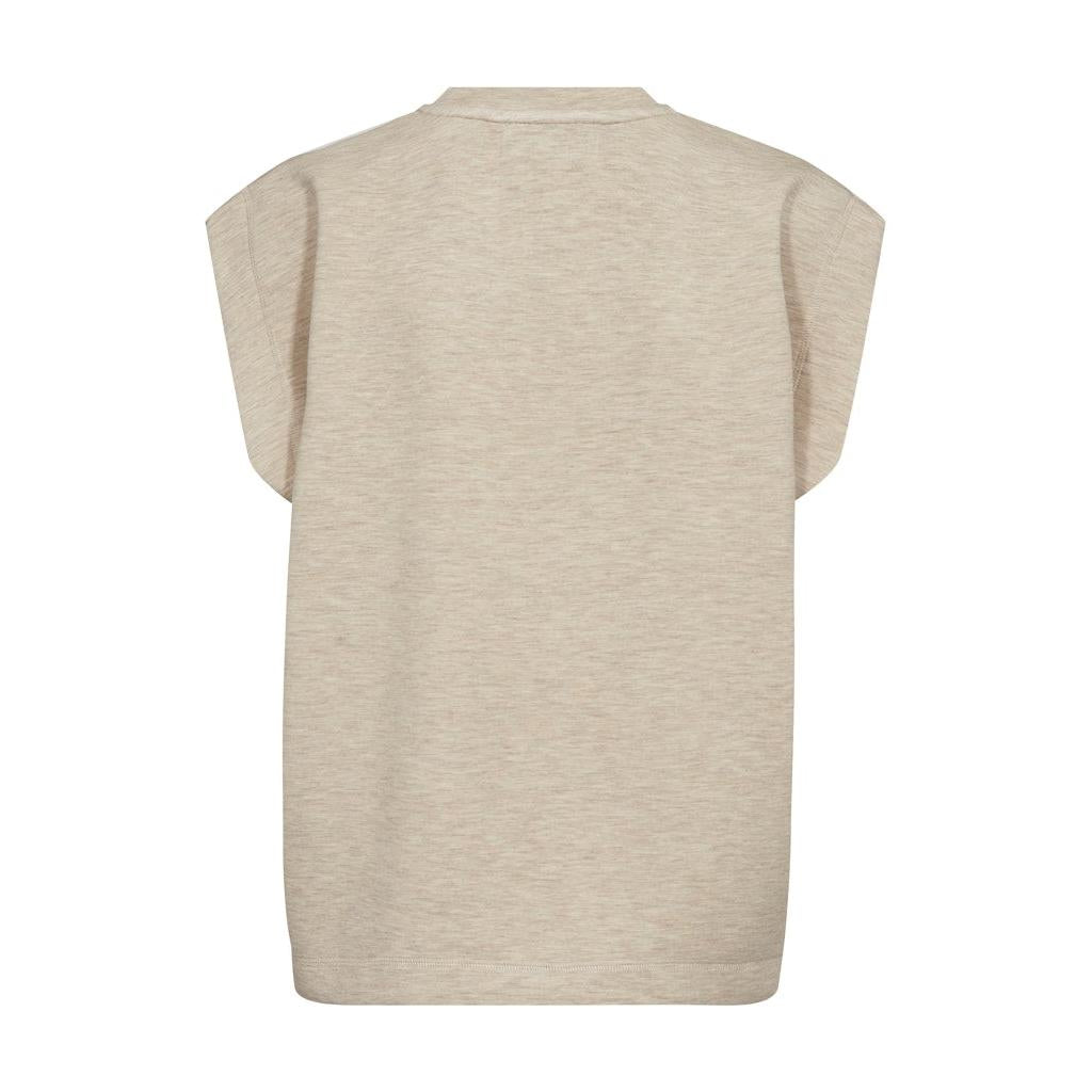 Mos Mosh, Namara O-SL Sweatshirt, Sesame-Mos Mosh-Minlillebutik.dk