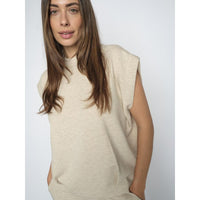 Mos Mosh, Namara O-SL Sweatshirt, Sesame-Mos Mosh-Minlillebutik.dk