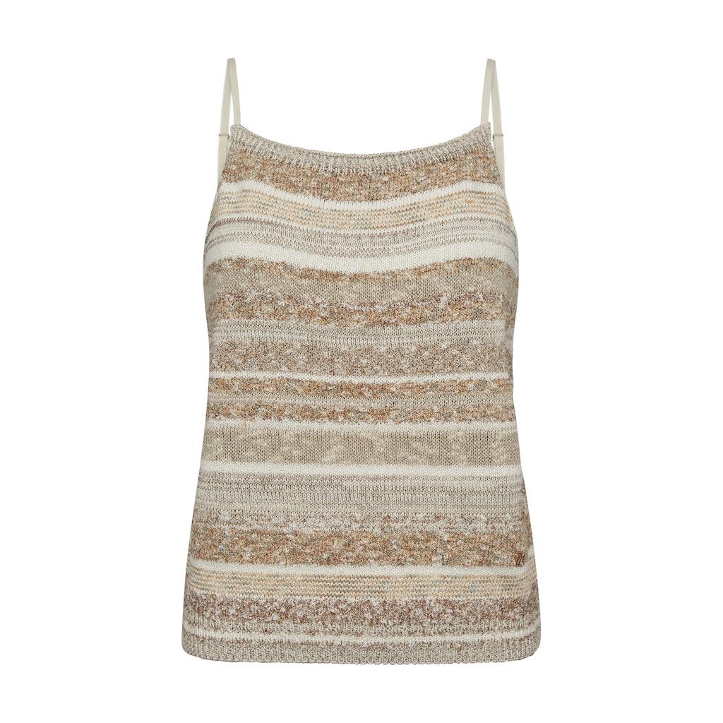 Mos Mosh, Kya Edele Knit Top, Ecru-Mos Mosh-Minlillebutik.dk