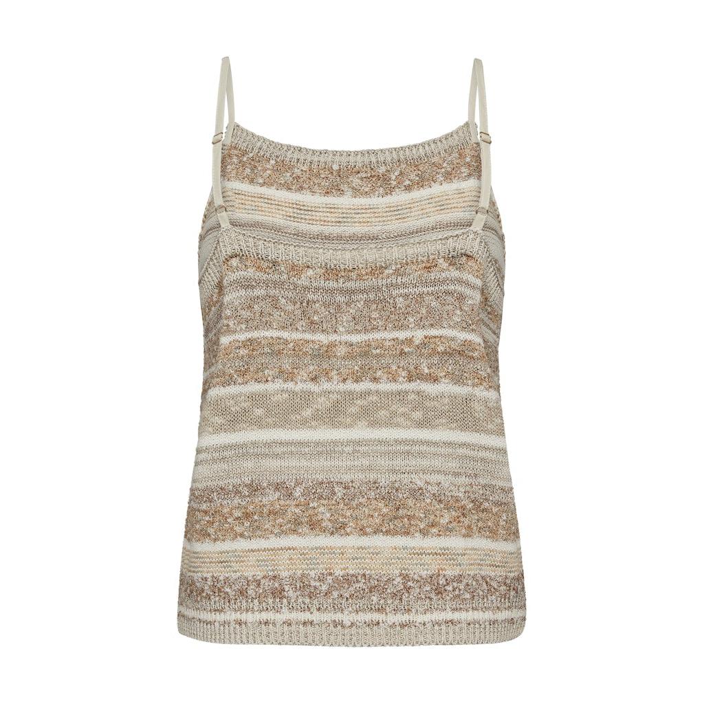 Mos Mosh, Kya Edele Knit Top, Ecru-Mos Mosh-Minlillebutik.dk