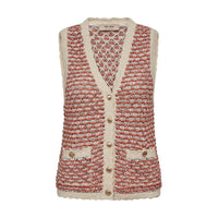 Mos Mosh, MMMiah Knit Vest, Emberglow-Mos Mosh-Minlillebutik.dk