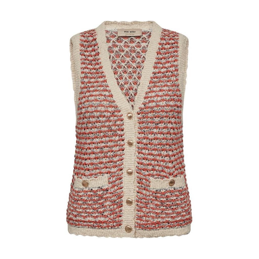 Mos Mosh, MMMiah Knit Vest, Emberglow-Mos Mosh-Minlillebutik.dk