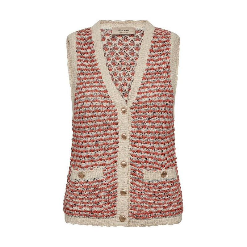 Mos Mosh, MMMiah Knit Vest, Emberglow-Mos Mosh-Minlillebutik.dk