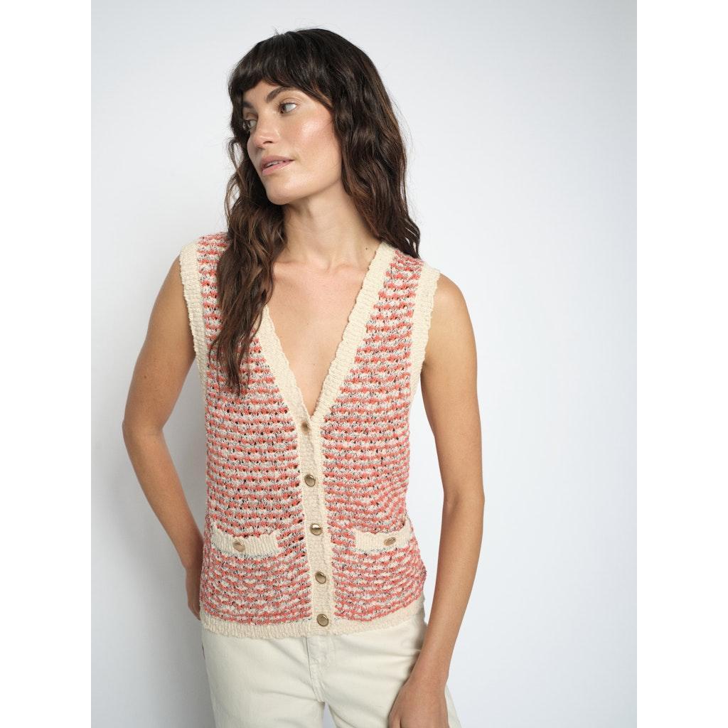 Mos Mosh, MMMiah Knit Vest, Emberglow-Mos Mosh-Minlillebutik.dk