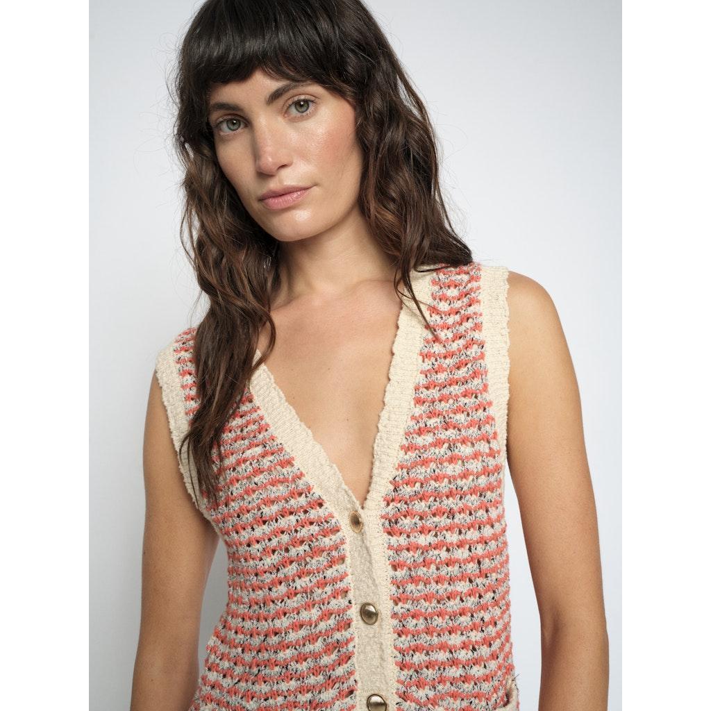 Mos Mosh, MMMiah Knit Vest, Emberglow-Mos Mosh-Minlillebutik.dk