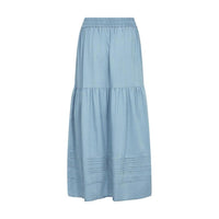 Mos Mosh, MMMarlow Softy Skirt, Light Blue-Mos Mosh-Minlillebutik.dk