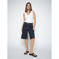 Mos Mosh, MMMathilde Urban Shorts, Dark Blue-Mos Mosh-Minlillebutik.dk