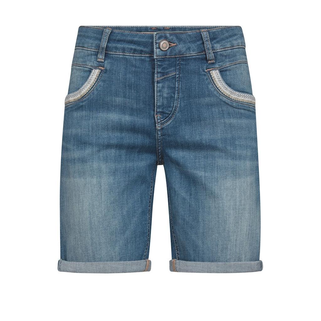 Mos Mosh, Naomi Salute Shorts, Mid blue-Mos Mosh-Minlillebutik.dk