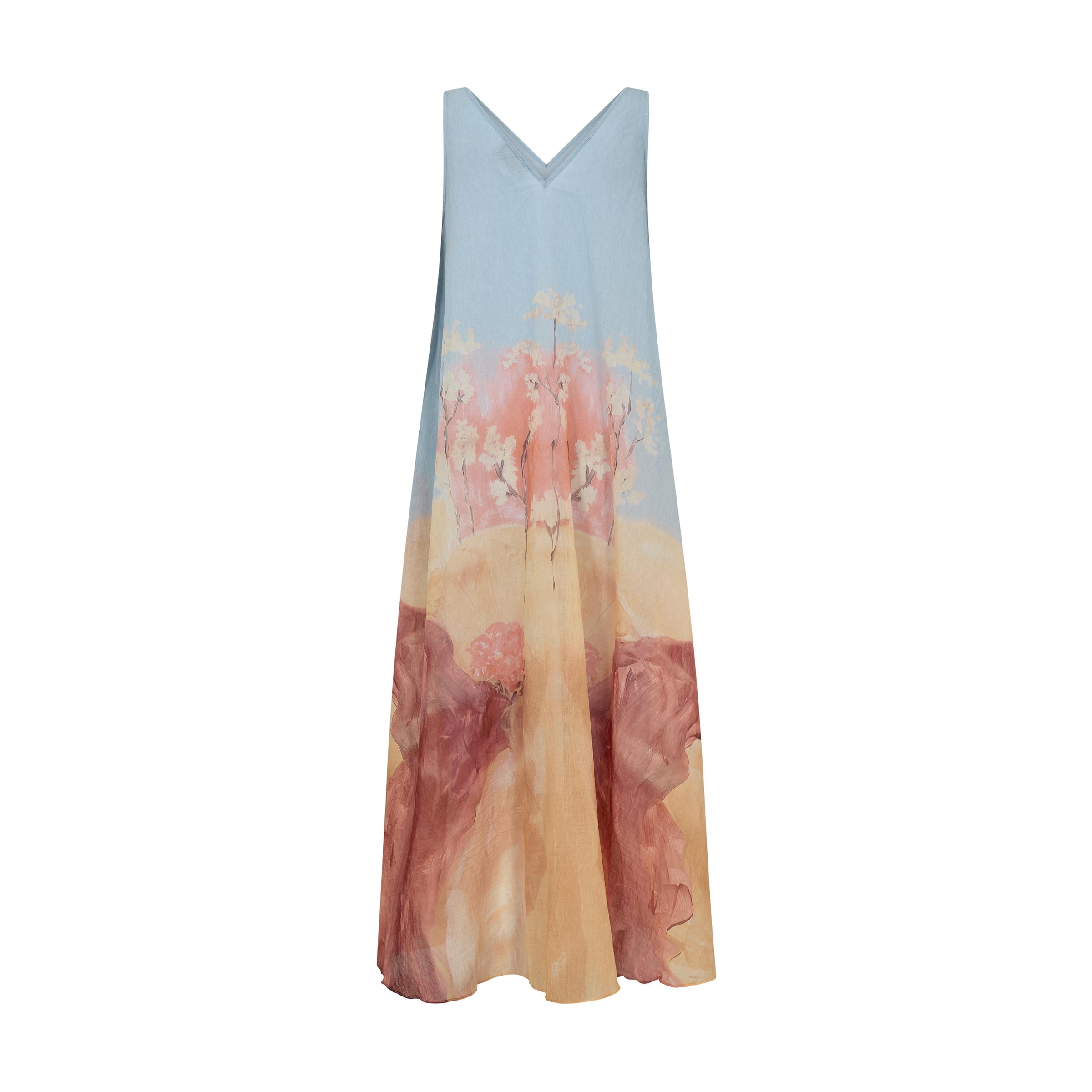 Mos Mosh, MMNylo Landscape Dress, Skyway-Mos Mosh-Minlillebutik.dk
