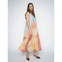 Mos Mosh, MMNylo Landscape Dress, Skyway-Mos Mosh-Minlillebutik.dk