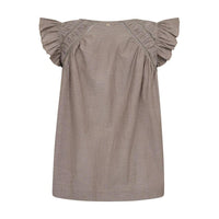 Mos Mosh, MMWoda Izha Blouse, Chocolate Chip-Mos Mosh-Minlillebutik.dk