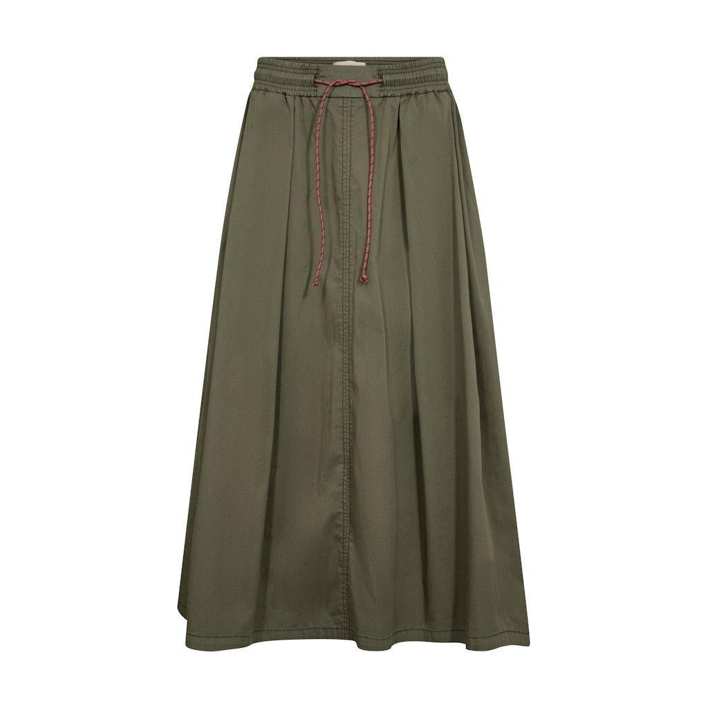 Mos Mosh, Adine Tivo Skirt, Burnt olive-Mos Mosh-Minlillebutik.dk