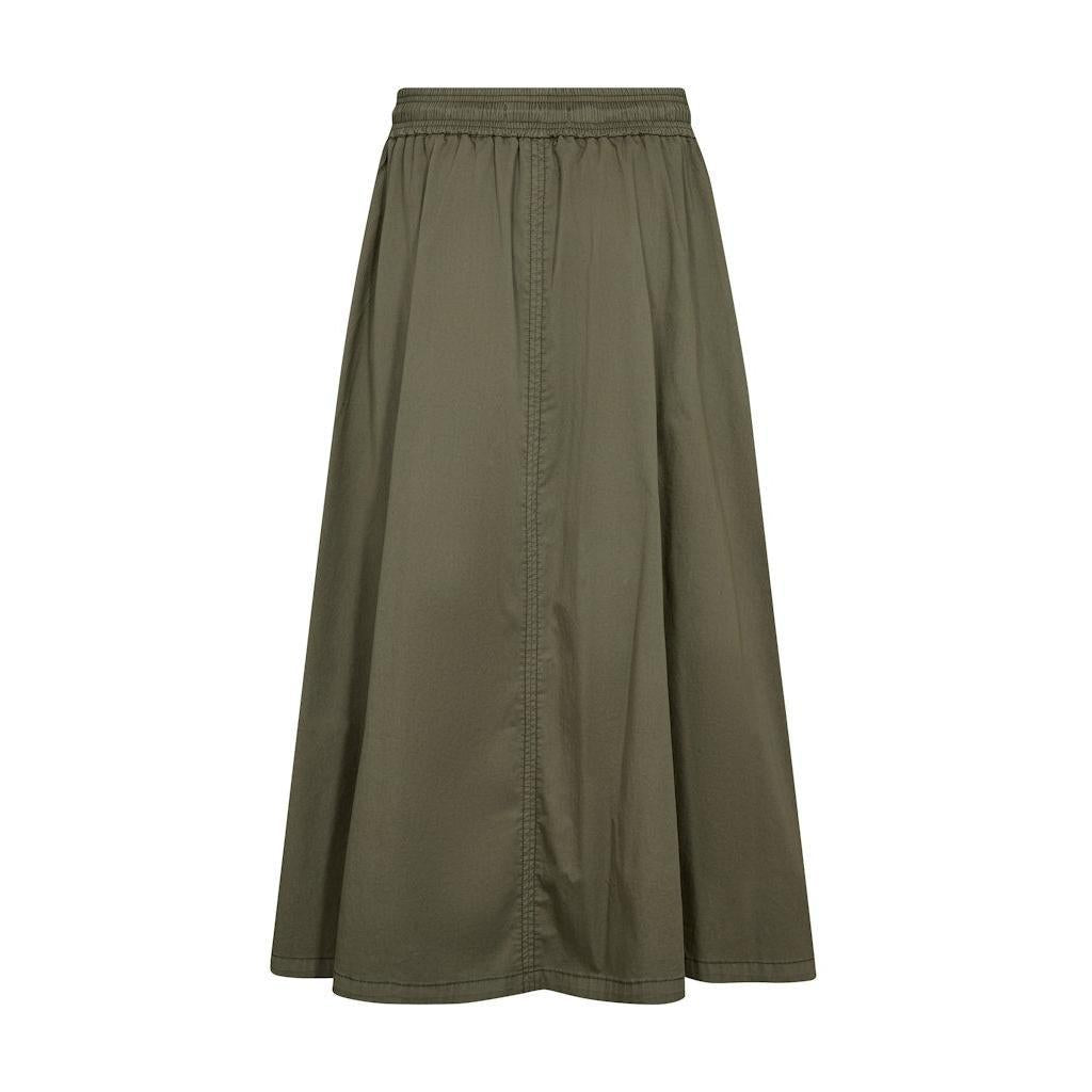Mos Mosh, Adine Tivo Skirt, Burnt olive-Mos Mosh-Minlillebutik.dk