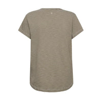 Mos Mosh, MMCamp O-SS Stripe Tee, Burnt Olive-Mos Mosh-Minlillebutik.dk
