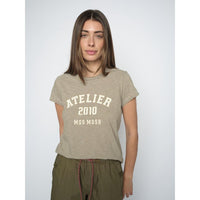 Mos Mosh, MMCamp O-SS Stripe Tee, Burnt Olive-Mos Mosh-Minlillebutik.dk