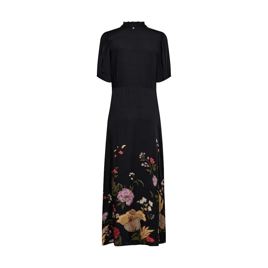 Mos Mosh, Wandi Flowwi Dress, Black-Mos Mosh-Minlillebutik.dk
