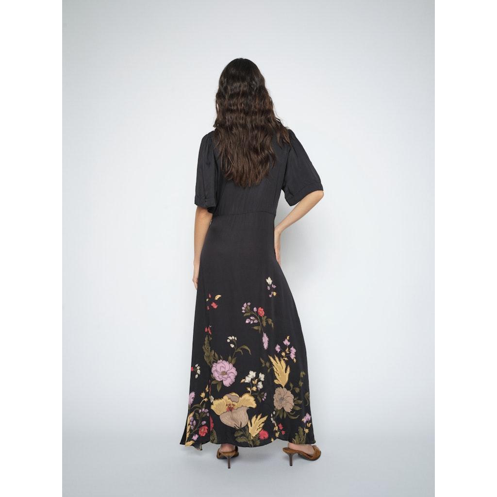 Mos Mosh, Wandi Flowwi Dress, Black-Mos Mosh-Minlillebutik.dk