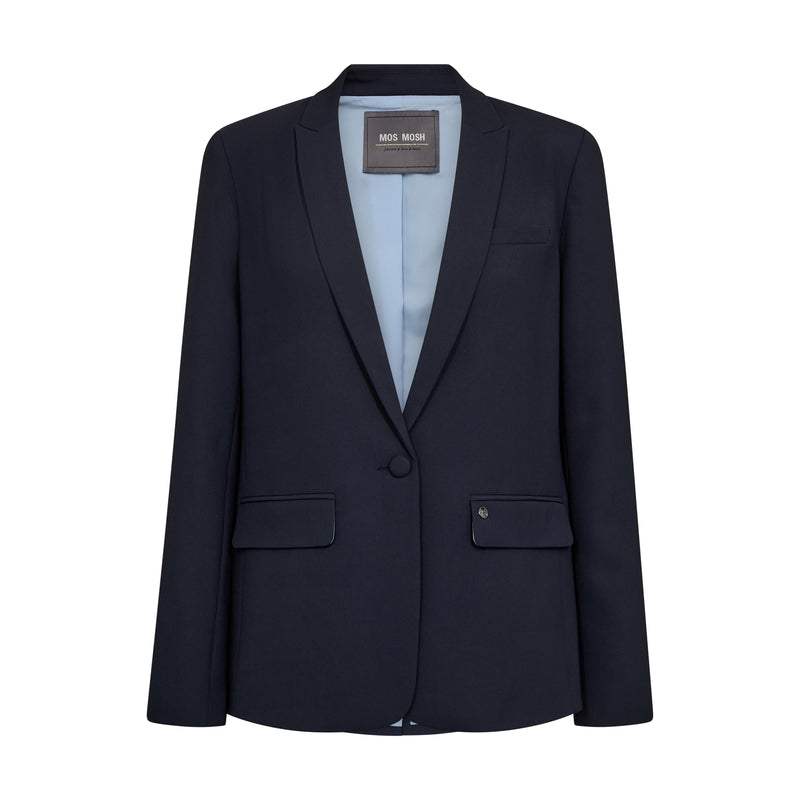 Mos Mosh, MMPhoebe Miley Blazer, Salute Navy-Mos Mosh-Minlillebutik.dk