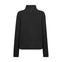 Mos Mosh, Thyra Highneck Knit, Black-Mos Mosh-Minlillebutik.dk