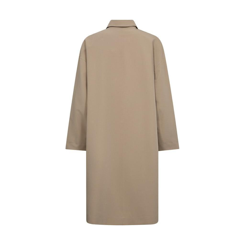 Mos Mosh, Bora Rain Trenchcoat, Savannah Tan-Mos Mosh-Minlillebutik.dk