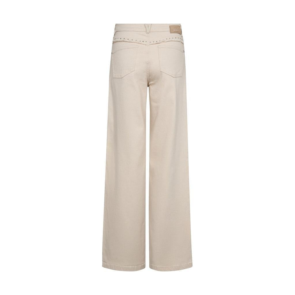 Mos Mosh, Colette Fringe Jeans, Clay, 32'-Mos Mosh-Minlillebutik.dk