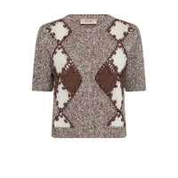 Mos Mosh, Elio SS Knit Cardigan, Coffee Quartz