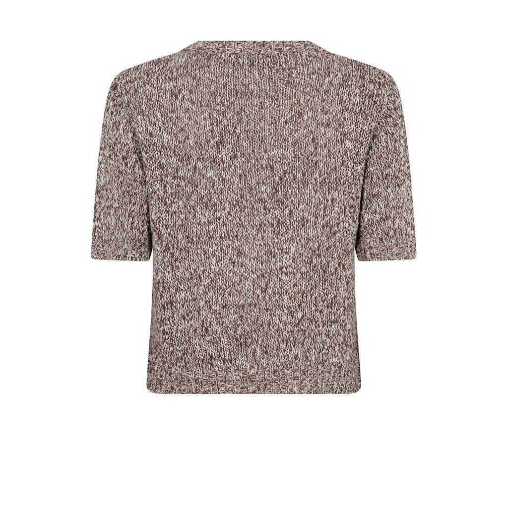 Mos Mosh, Elio SS Knit Cardigan, Coffee Quartz