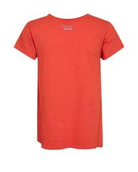 Mos Mosh, Tulli V-SS Basic Tee, Spicy Orange