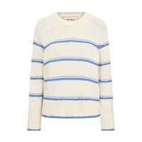Mos Mosh, Rola Bine Stripe Crewneck Knit, Ultramarine-Mos Mosh-Minlillebutik.dk