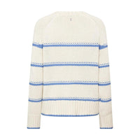 Mos Mosh, Rola Bine Stripe Crewneck Knit, Ultramarine-Mos Mosh-Minlillebutik.dk